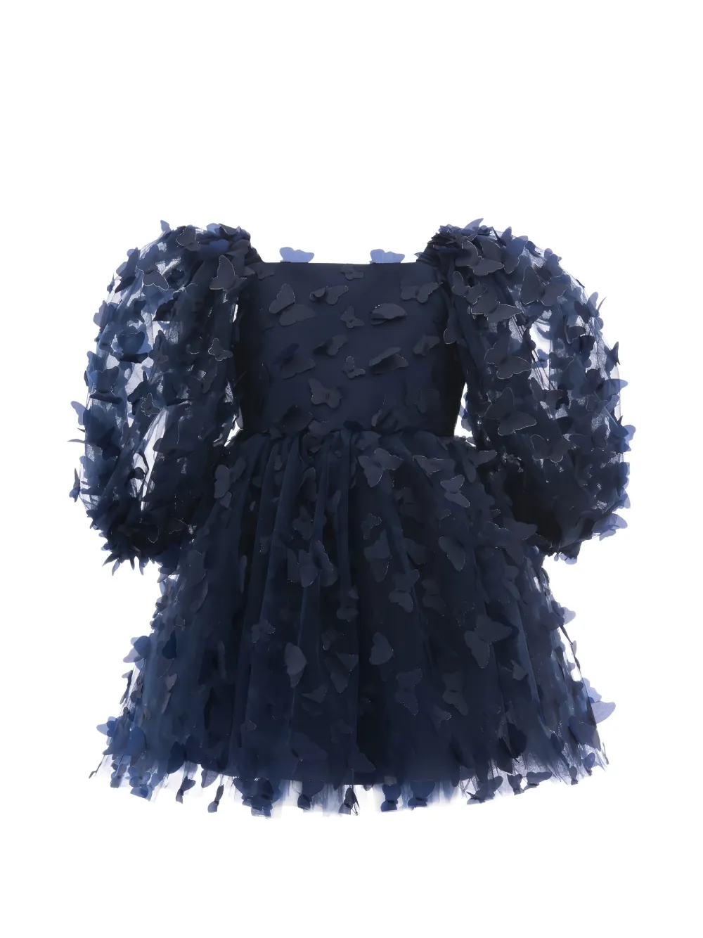 Tulleen Mariposa butterfly-appliqué dress - Blu