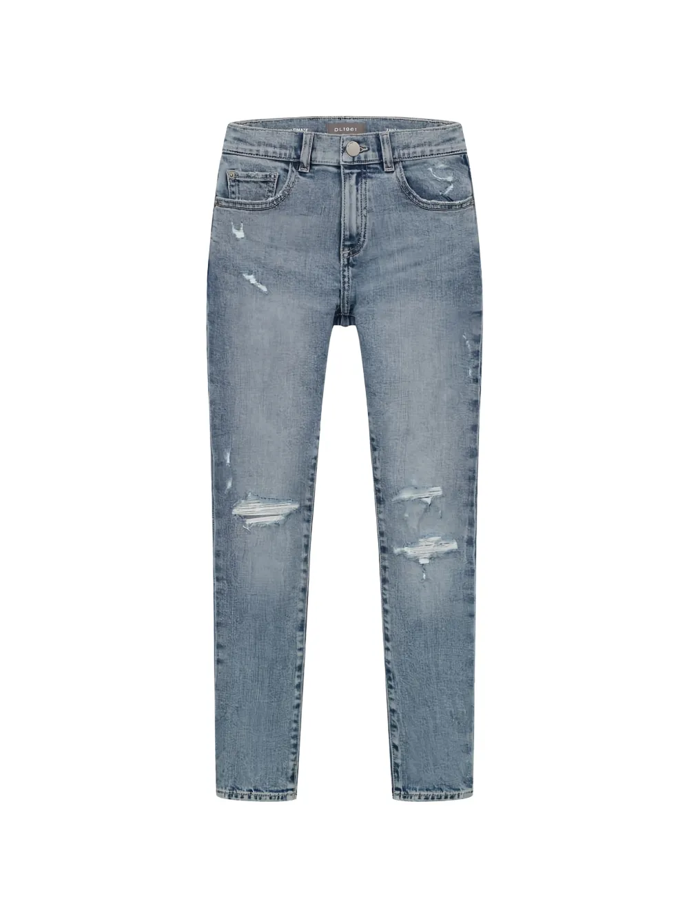 DL1961 KIDS Zane distressed skinny jeans - Blue
