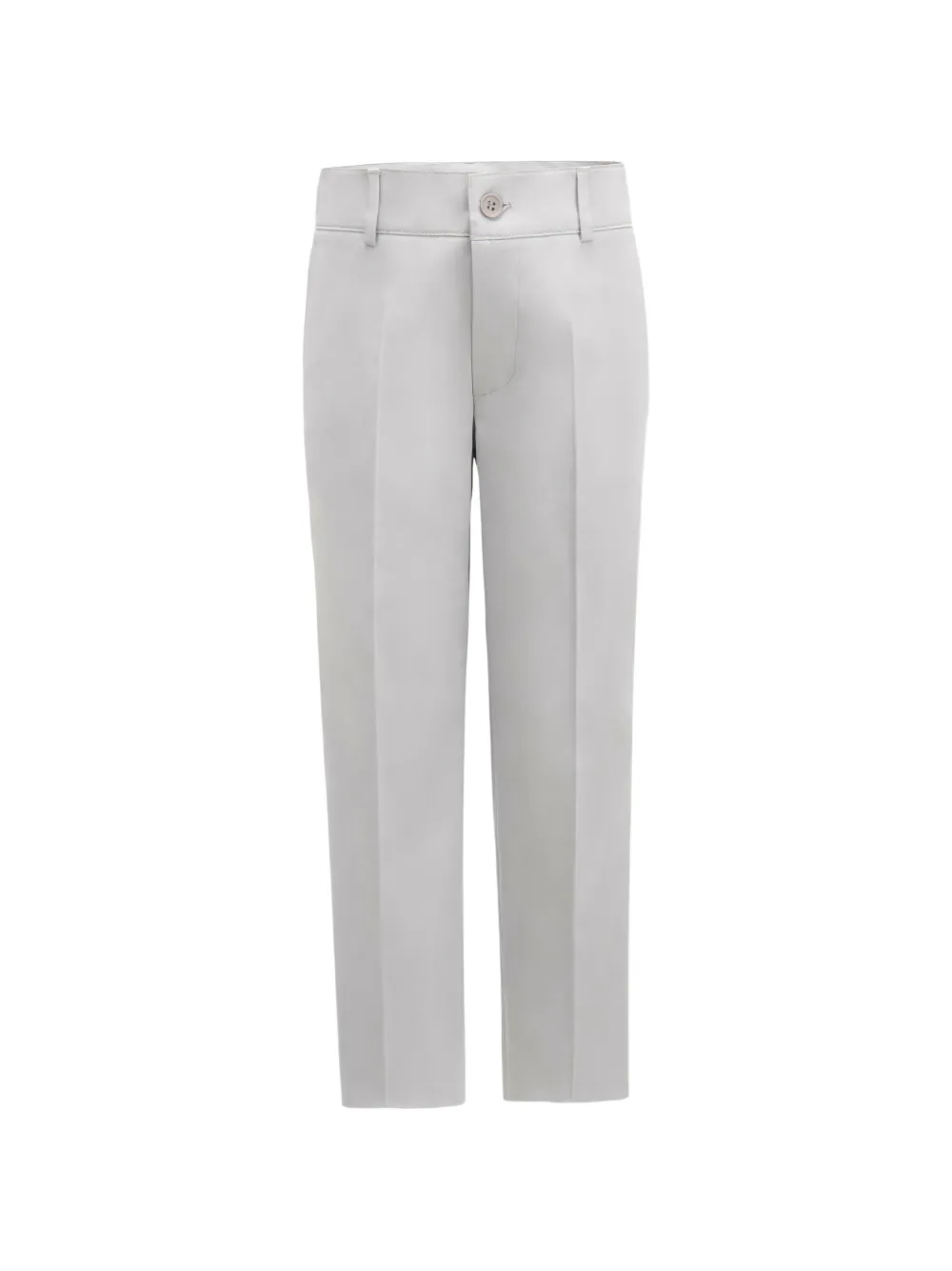 Moustache pressed-crease formal trousers - White