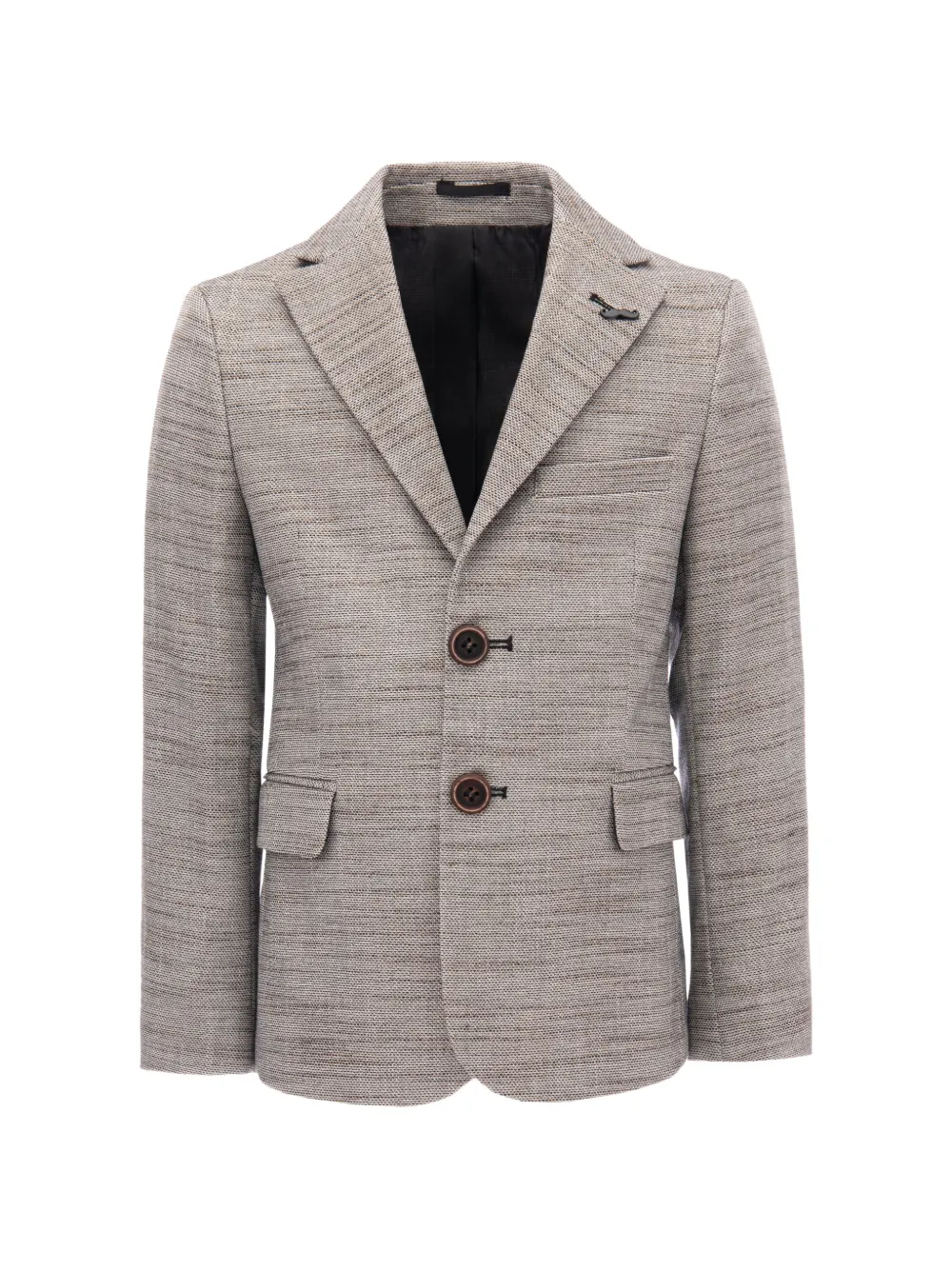 Moustache Kids' Tweed Peak-lapel Blazer In Neutral