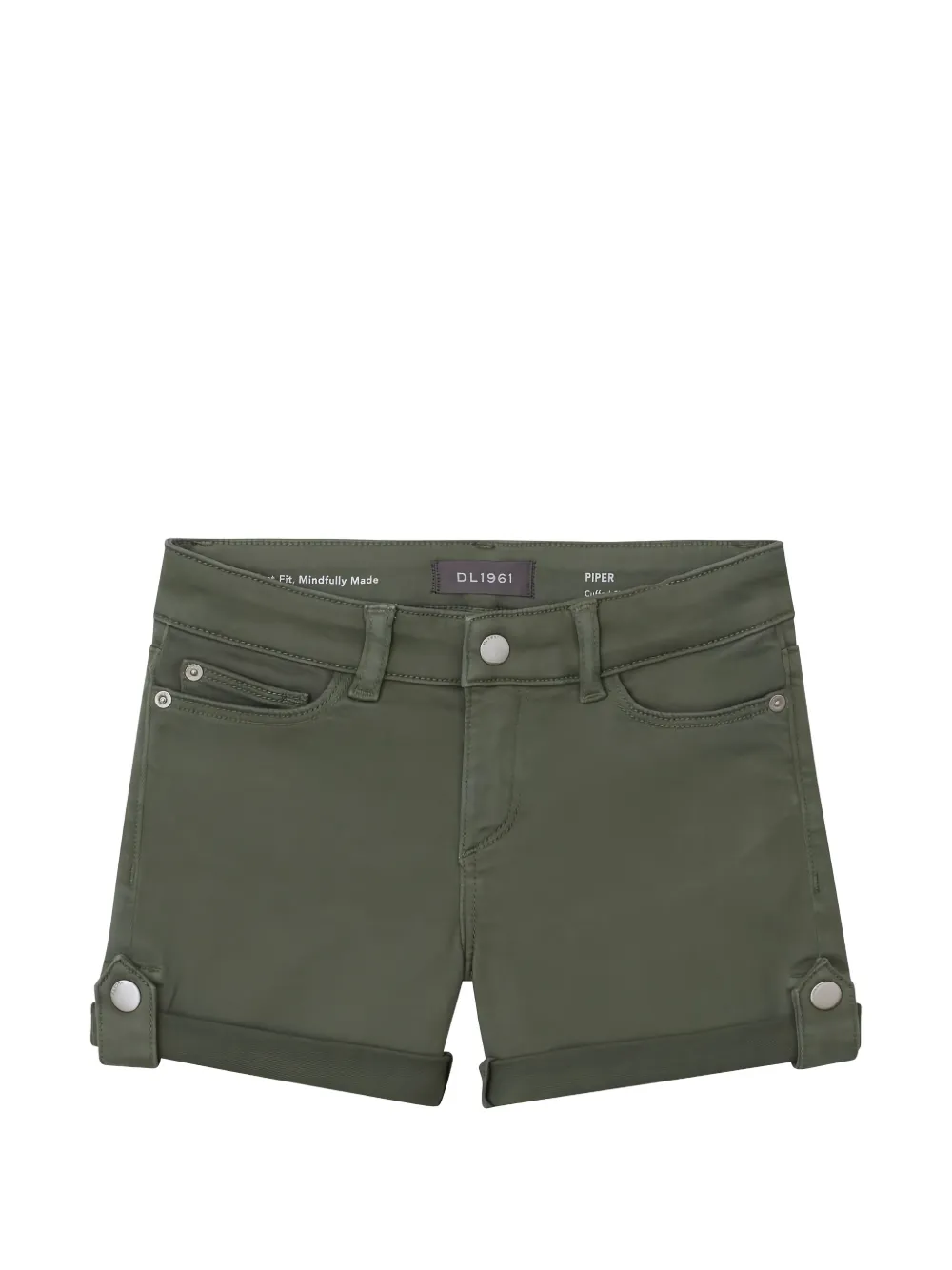 DL1961 KIDS Piper cuffed shorts - Green