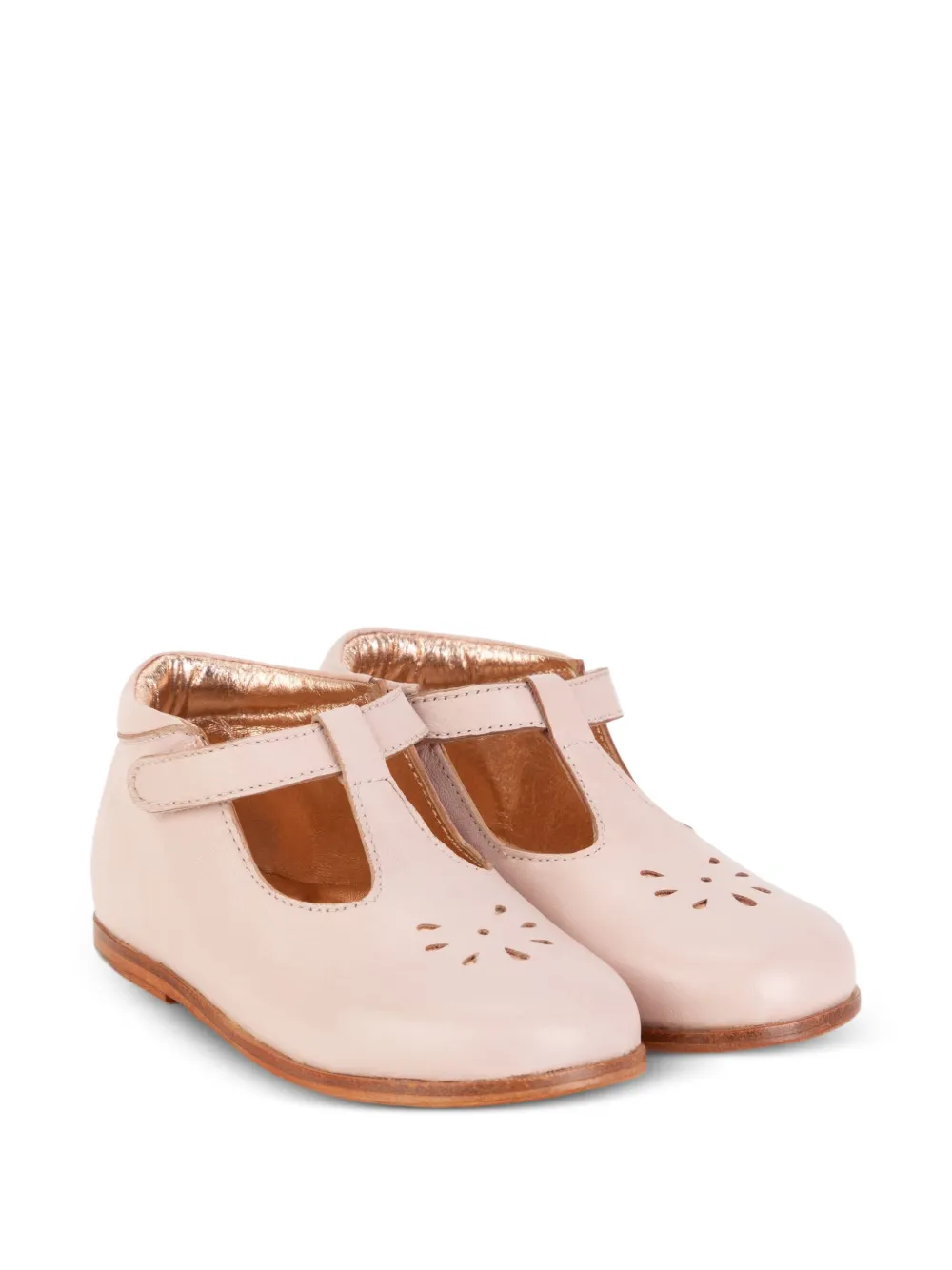CARREMENT BEAU Mary Jane perforated T-bar ankle boots - Rosa