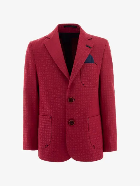 Moustache blazer con solapas de pico