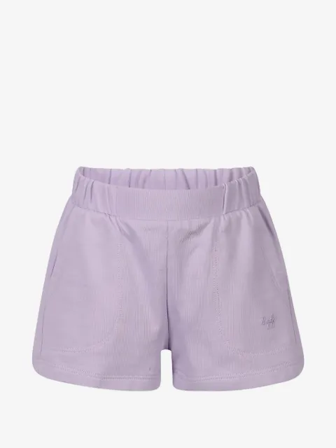 Il Gufo logo-embroidered fleece shorts