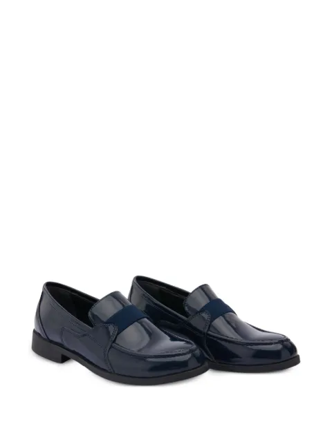Moustache patent-leather loafers