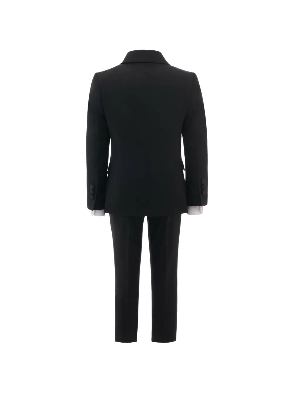 Moustache Vier paar zwarte smoking blazers met puntige revers
