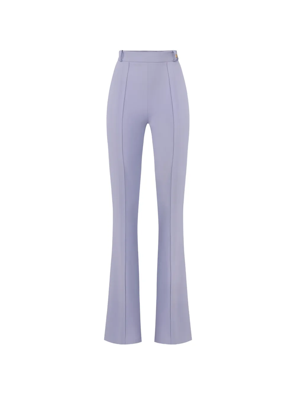 Elisabetta Franchi logo-charm flared trousers - Viola