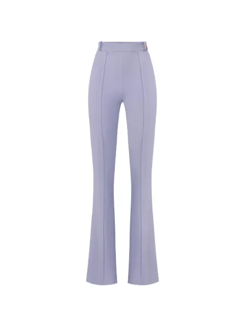 Elisabetta Franchi logo-charm flared trousers