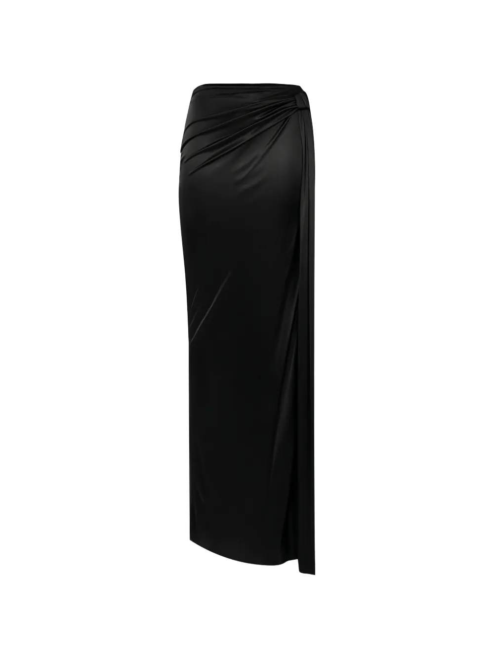 Elisabetta Franchi draped side-slit skirt - Schwarz