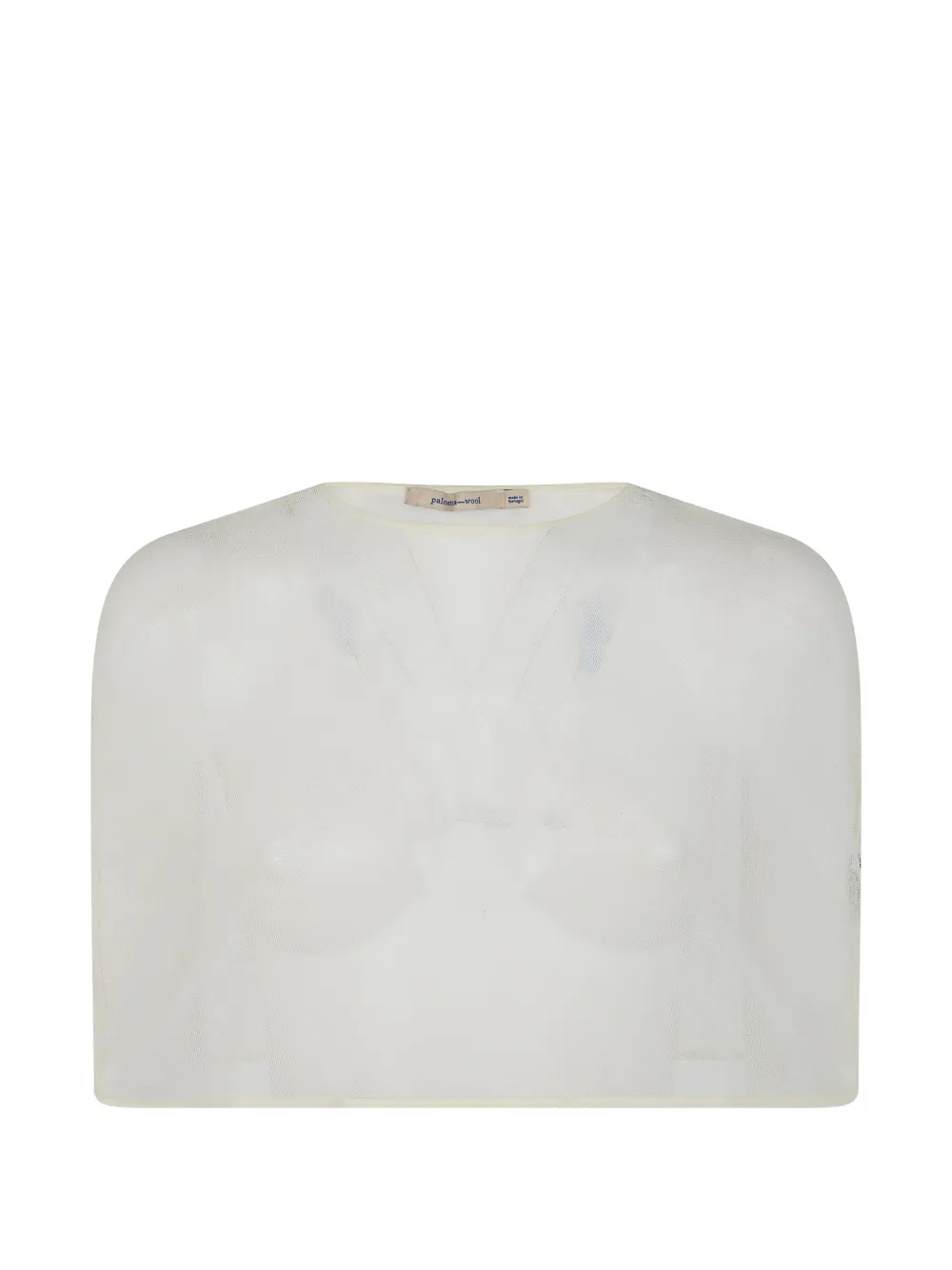 Paloma Wool Boldo cotton cape top - Bianco