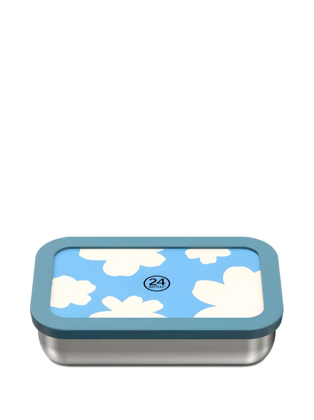 24bottles cloud-print snack box | azul | Image 1