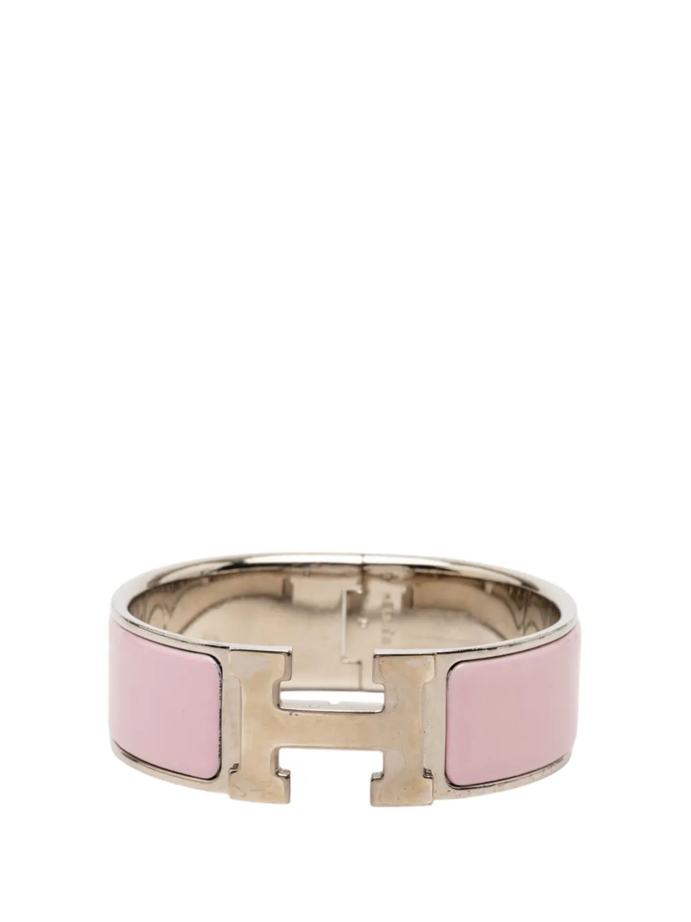 Hermès Pre-Owned 2000-2025 Wide Enamel Clic Clac H Bracelet GM costume bracelet - Rosa
