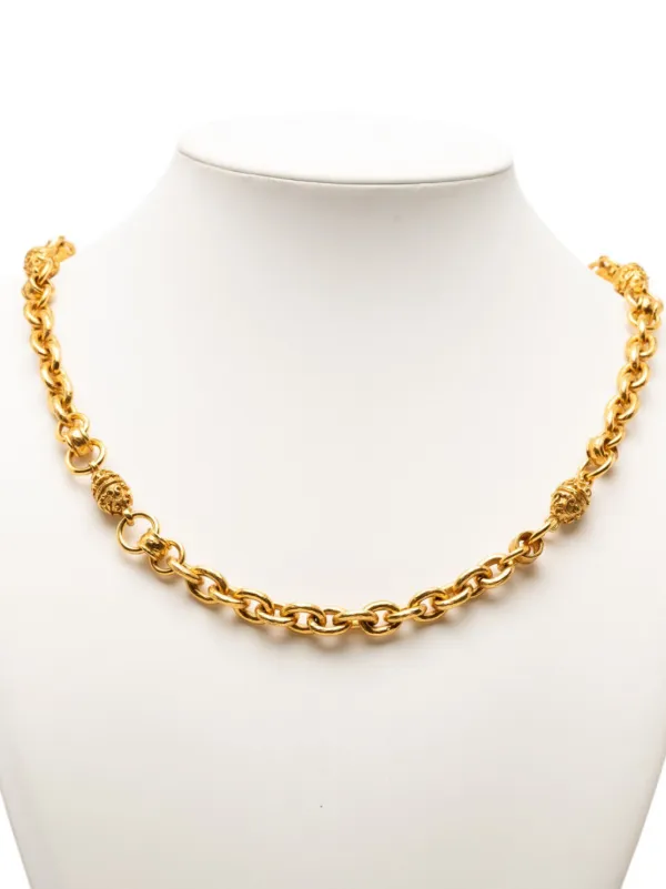 CHANEL Pre-Owned 1990-2010 ココマーク チェーンリンク ネックレス 