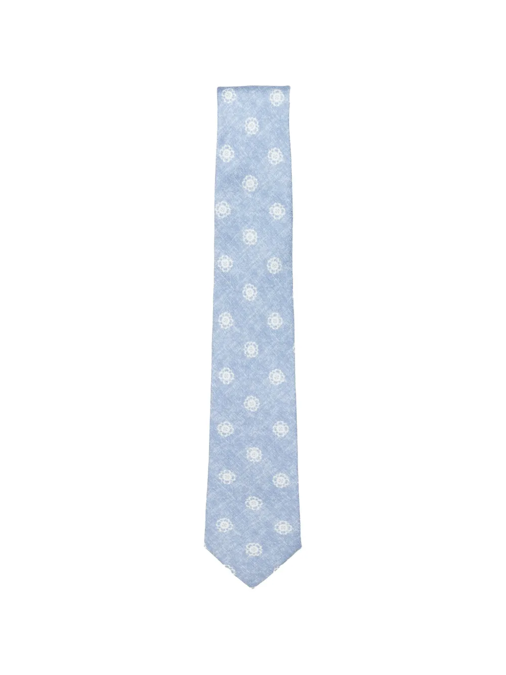 GIERRE MILANO floral-print silk tie - Blu
