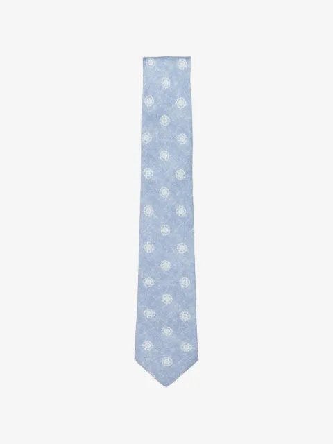 GIERRE MILANO floral-print silk tie