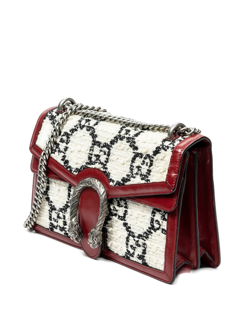 Gucci Pre-owned Small Dionysus Shoulder Bag in White, view 4