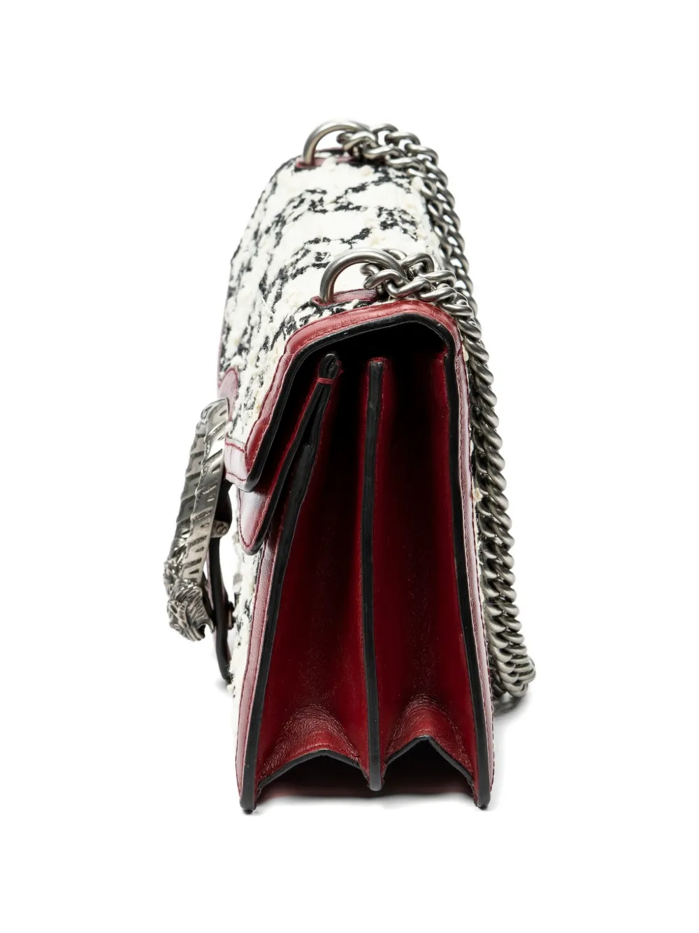 Gucci Pre-owned Small Dionysus Shoulder Bag in White, view 5