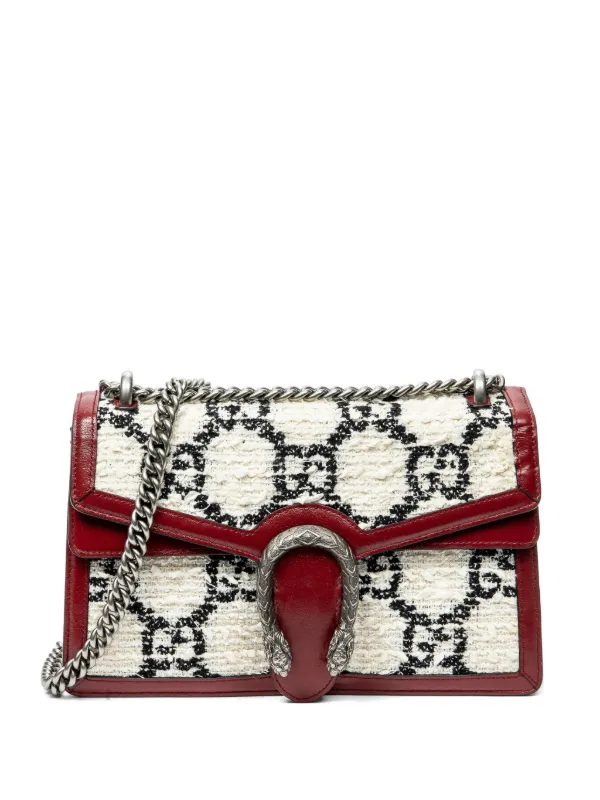 Gucci Pre-owned Small Dionysus Shoulder Bag in White