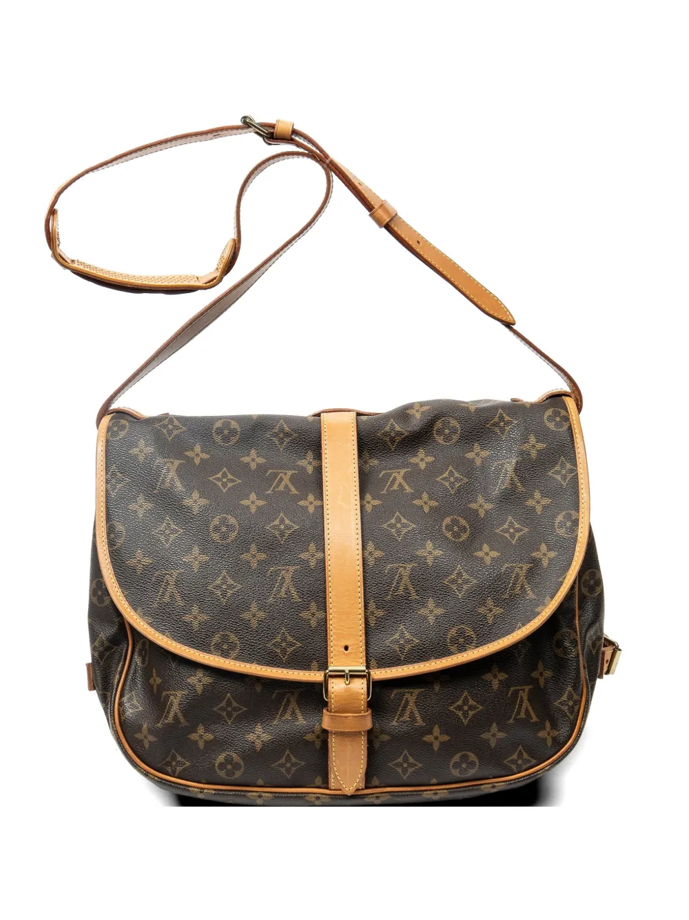 Louis Vuitton Pre-Owned GM Saumur shoulder bag - Marrone