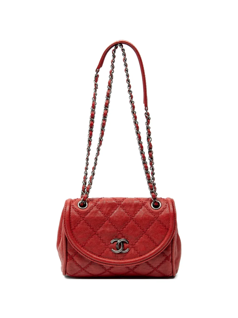 CHANEL Pre-Owned turn-lock shoulder bag - Rosso