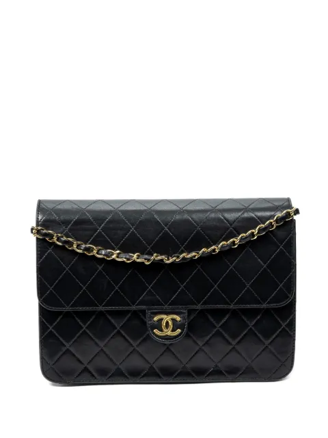 CHANEL Pre-Owned bolso de hombro acolchado con logo CC