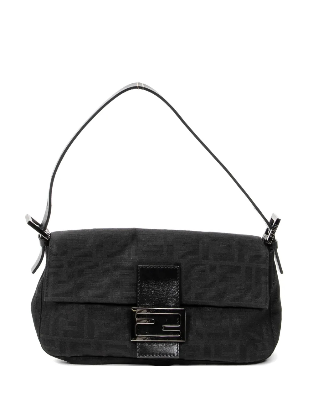 Fendi Pre-Owned Zucca Baguette shoulder bag - Nero