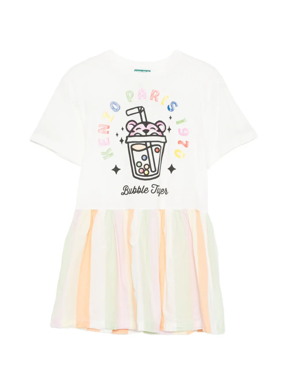 Kenzo Kids Happy Sweet dress - Bianco