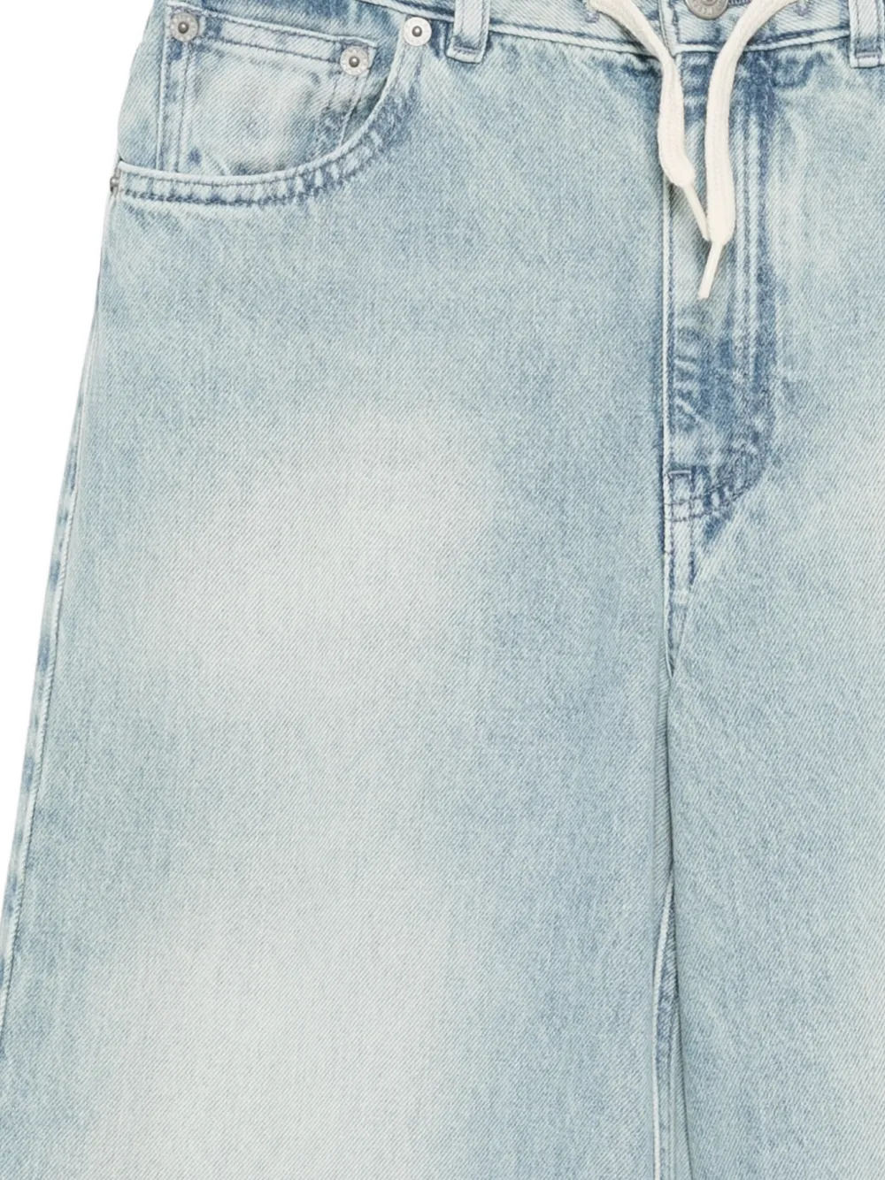 MM6 Maison Margiela Kids Jeans met trekkoord Blauw