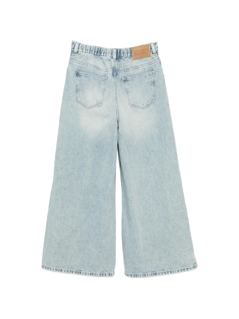 MM6 Maison Margiela Kids Jeans met trekkoord Blauw