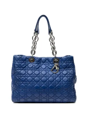 Christian Dior Pre-Owned Honeycomb Leather Holdall Bag | Brown
