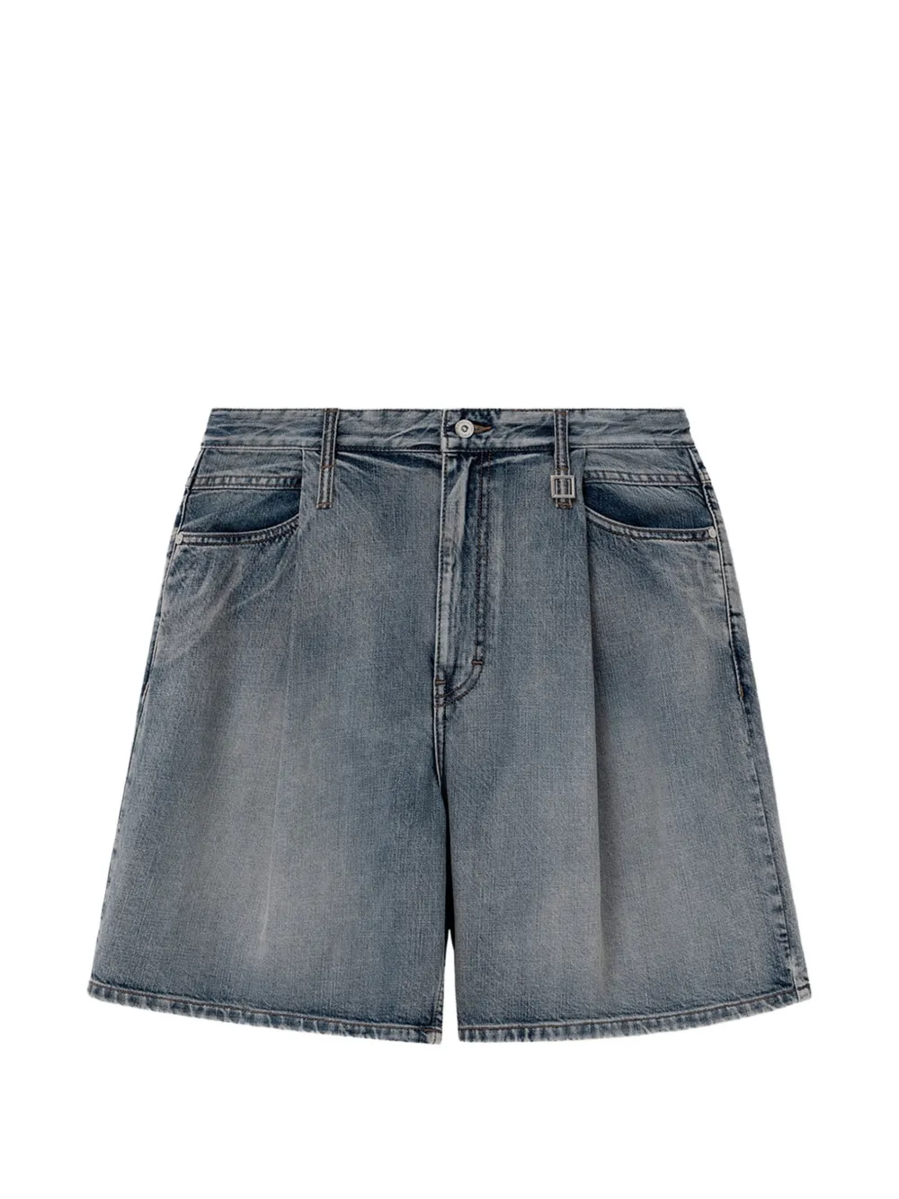 Wooyoungmi pleated denim shorts - Grau