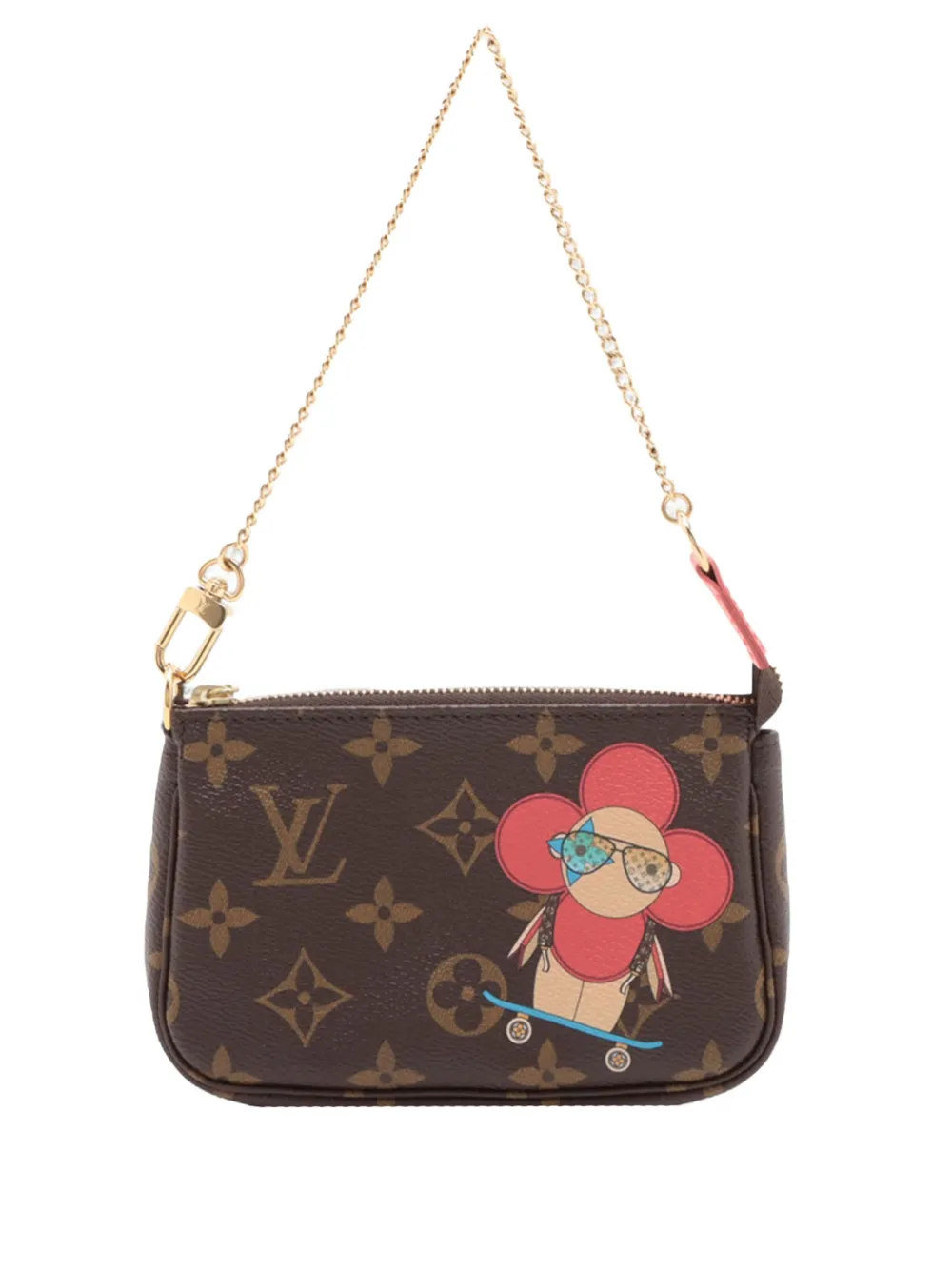 Louis Vuitton Pre-Owned 2019 Monogram Vivienne Skateboard Mini Pochette Accessoires handbag - Marrone