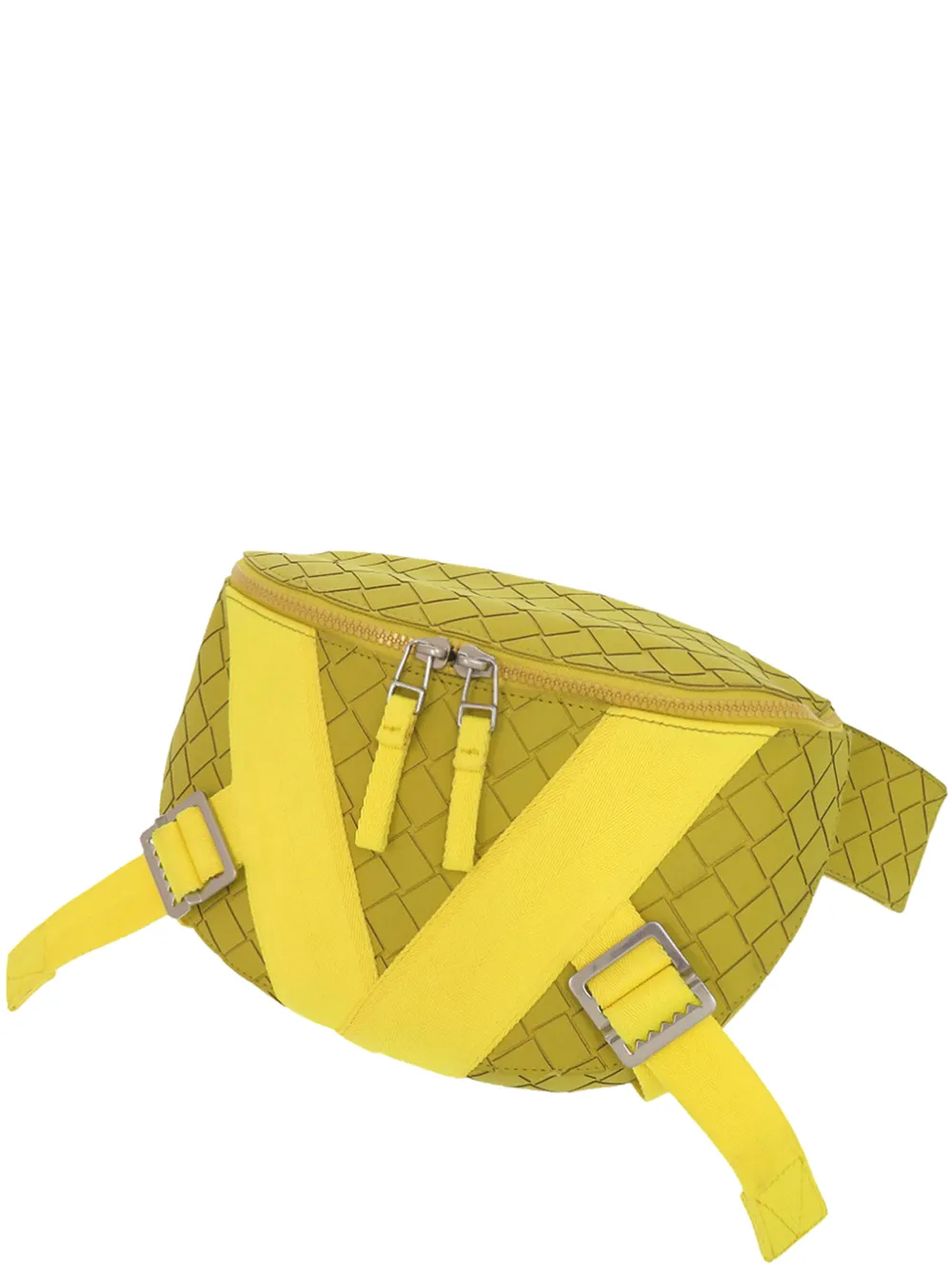 Bottega Veneta Pre-Owned 2012-2026 Nappa Intrecciato Carved Panels belt bag - Giallo