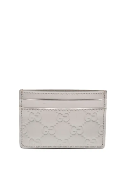 Gucci Pre-Owned 2000-2015 페이턴트 구찌시마 카드홀더