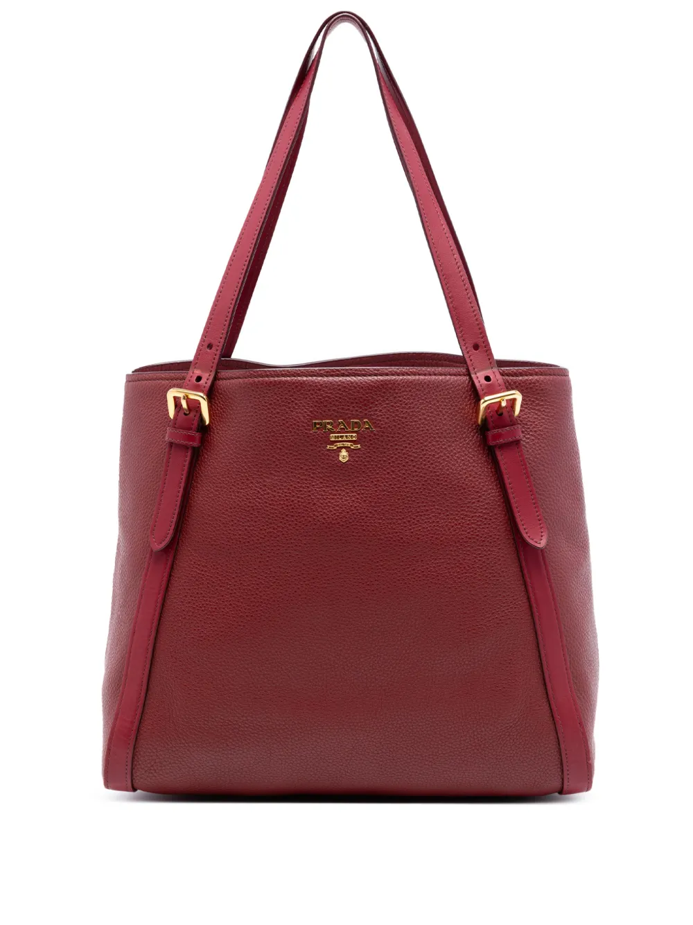 Prada Pre-Owned 2013-2026 Vitello Daino Shopping tote bag - Red