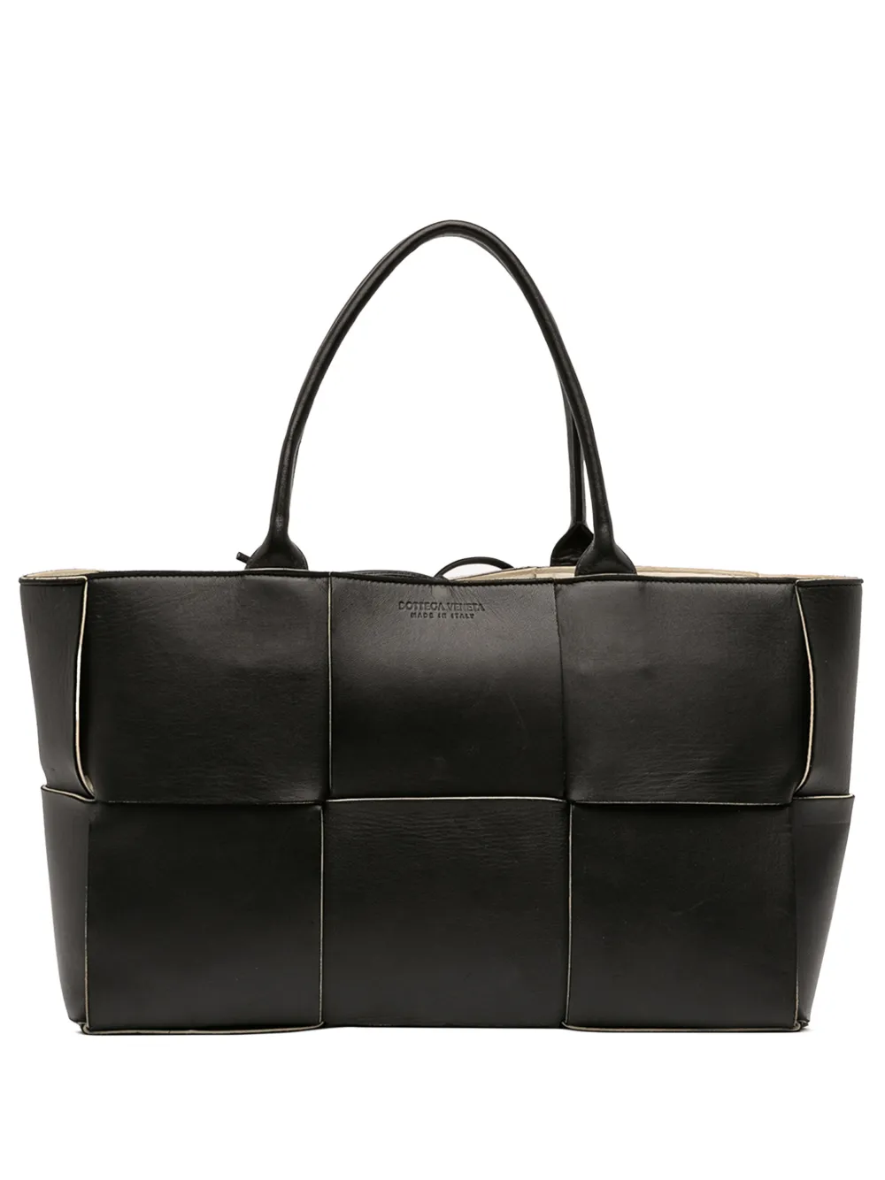 Bottega Veneta Pre-Owned 2012-2026 Medium Nappa Maxi Intrecciato Arco tote bag - Black