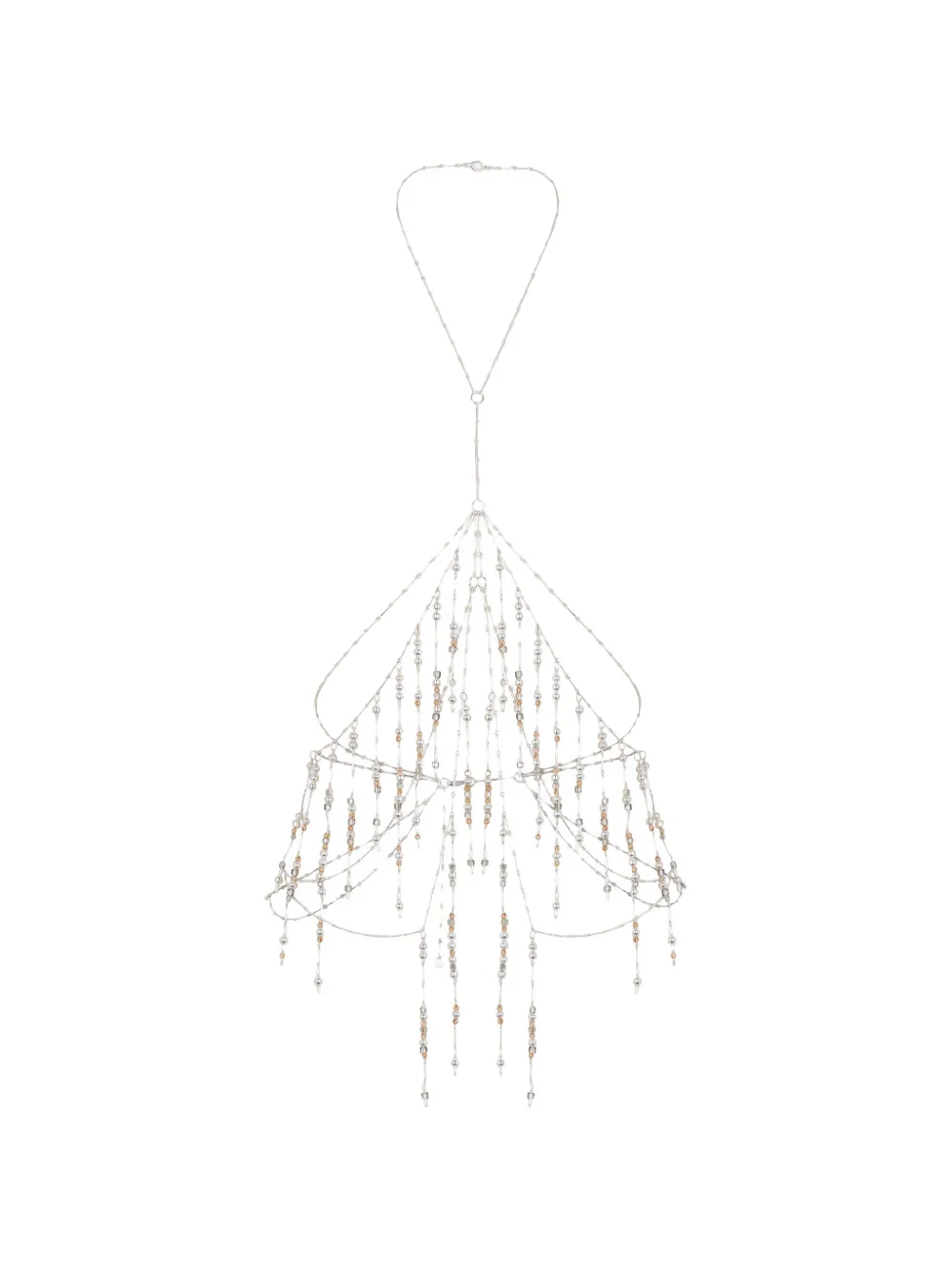 Rabanne Body con decorazione - Argento