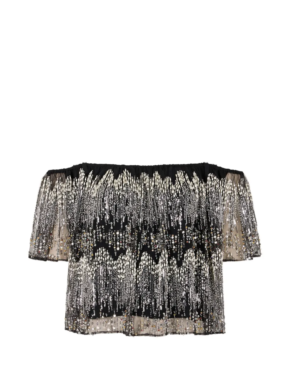 Rabanne embroidered blouse - Nero