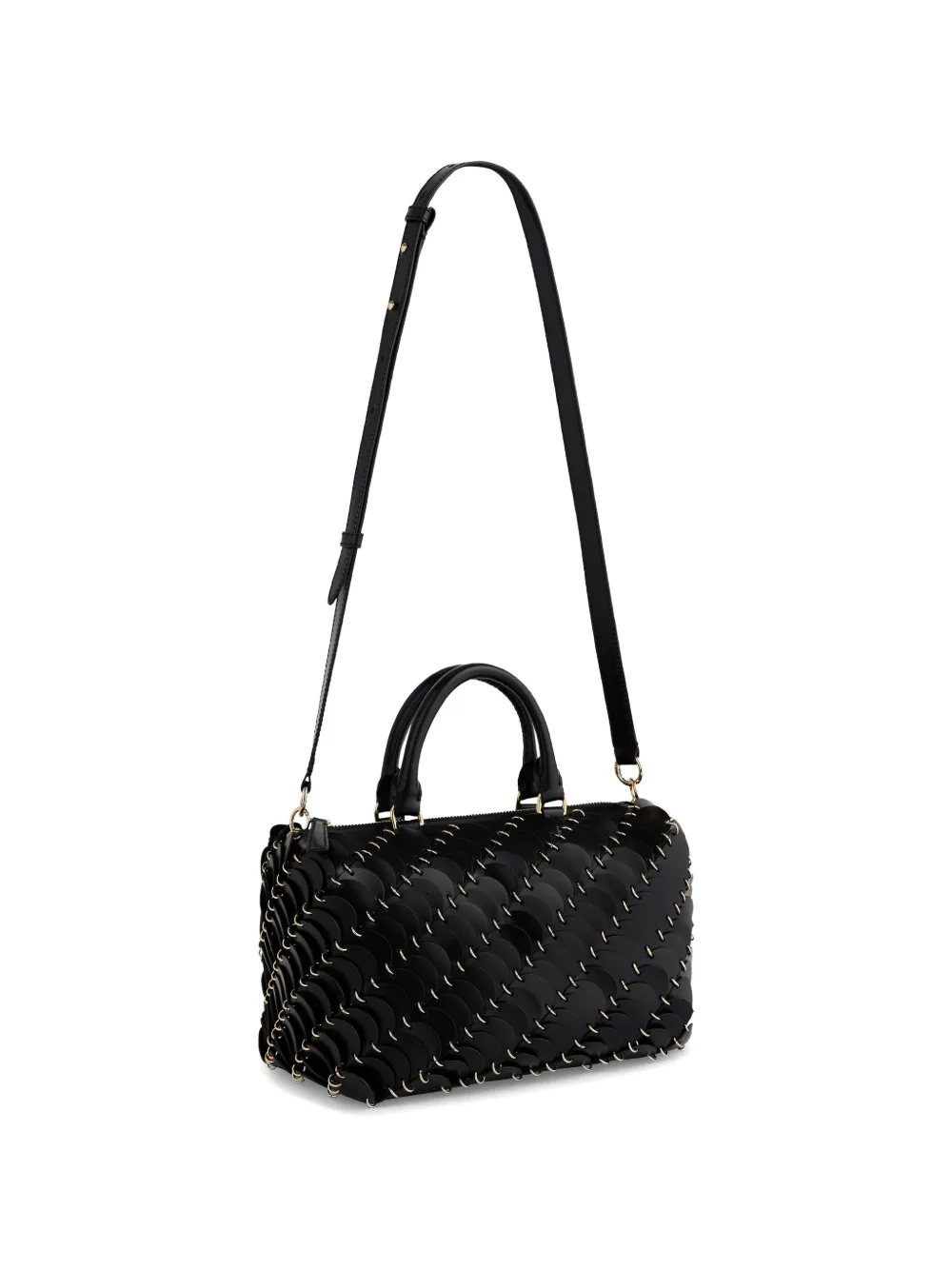Rabanne Paco leren shopper Zwart