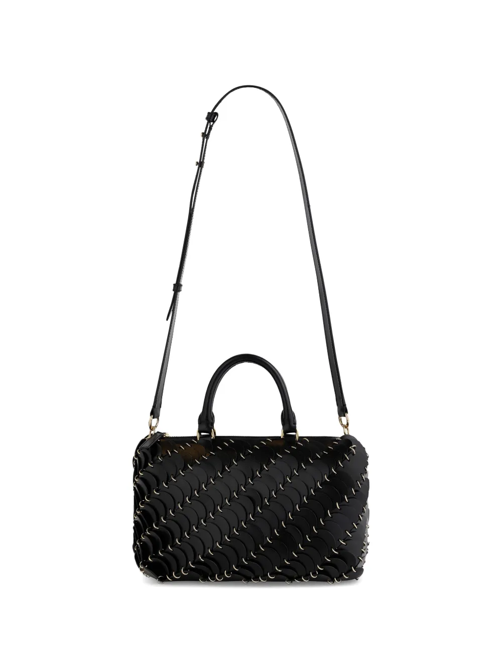 Rabanne Paco leren shopper Zwart