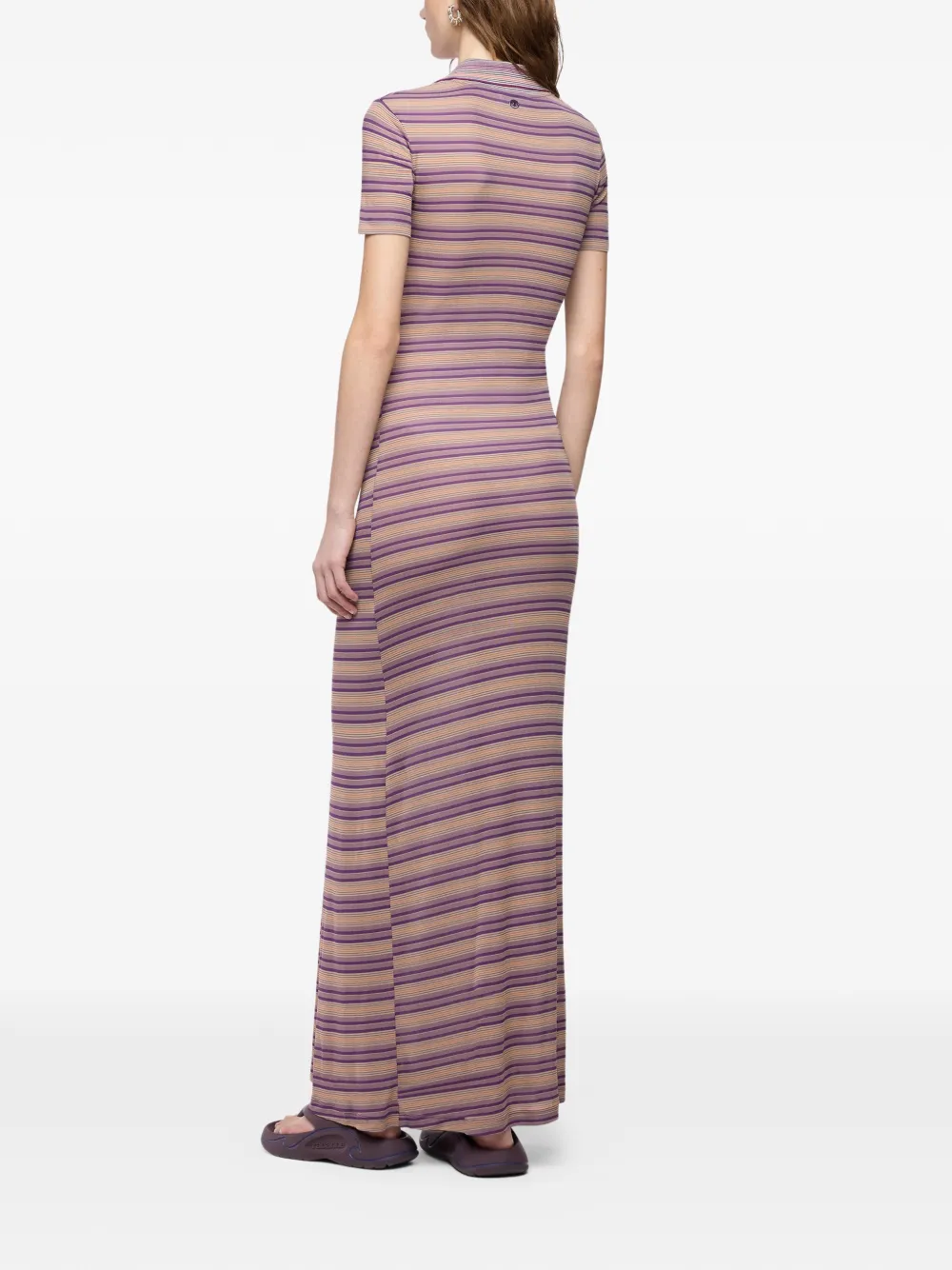 Rabanne Maxi-jurk met piercing detail Roze