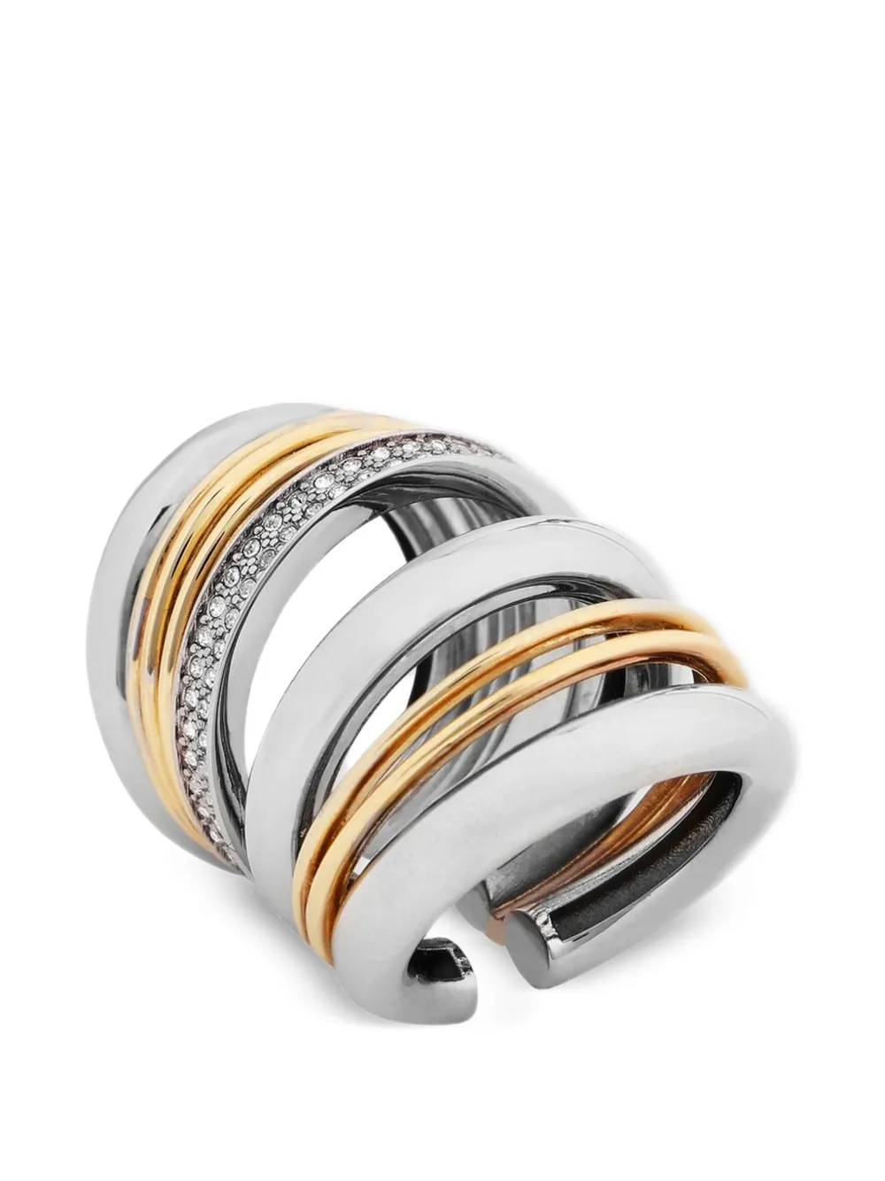 Rabanne Punk Ear Cuffs in Silver, view 3