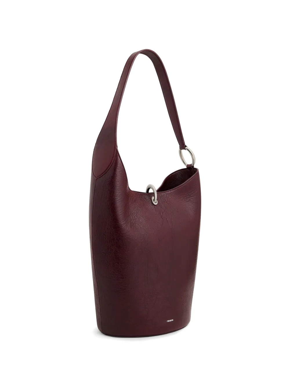 Rabanne Ring leren shopper Rood