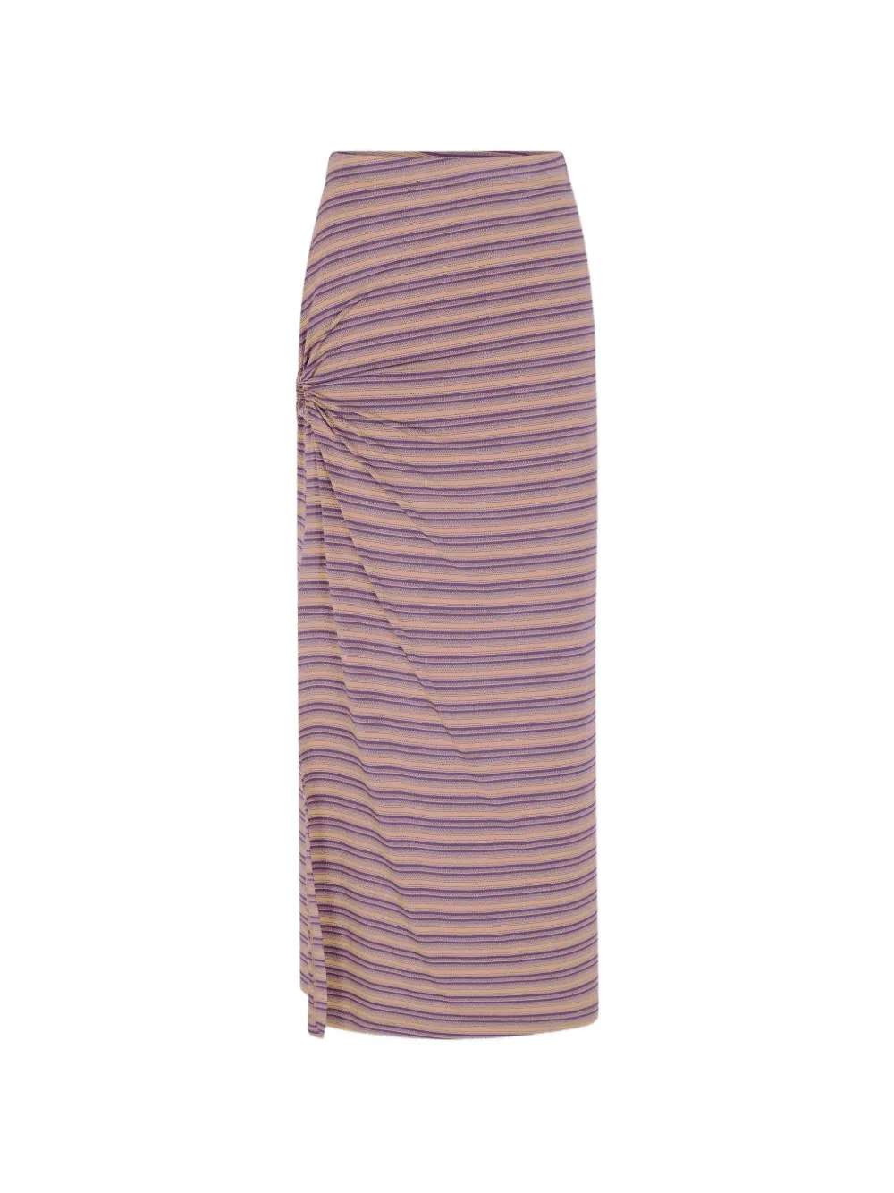 Rabanne Gestreepte viscose jersey maxi-rok Paars