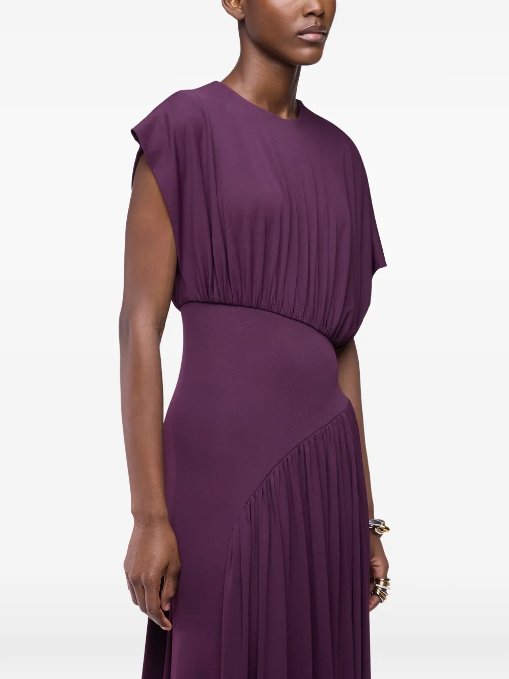 Rabanne Asymmetrische maxi-jurk Paars