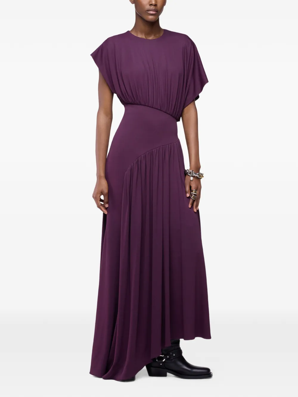 Rabanne Asymmetrische maxi-jurk Paars