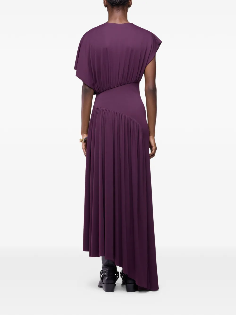 Rabanne Asymmetrische maxi-jurk Paars