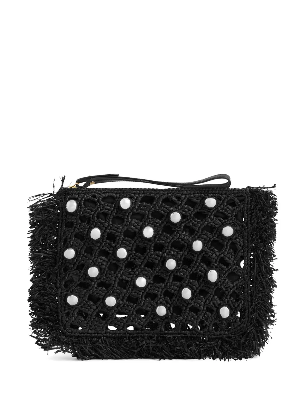 Rabanne Clutch con decorazione - Nero