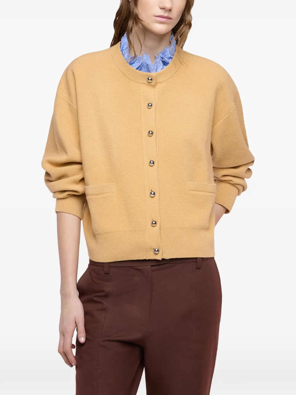 Rabanne Vest met lange mouwen Bruin