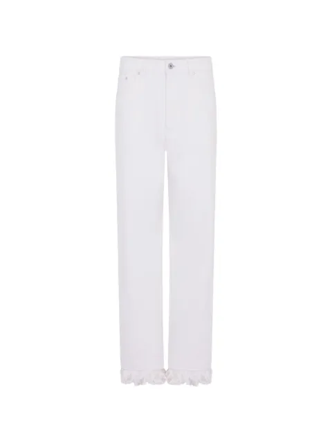 Rabanne fringe-detail baggy jeans